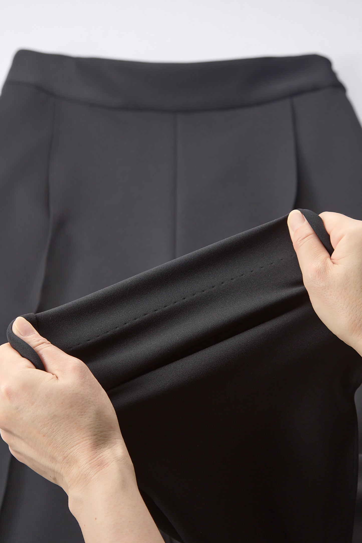 Office jersey wide pants（Black）