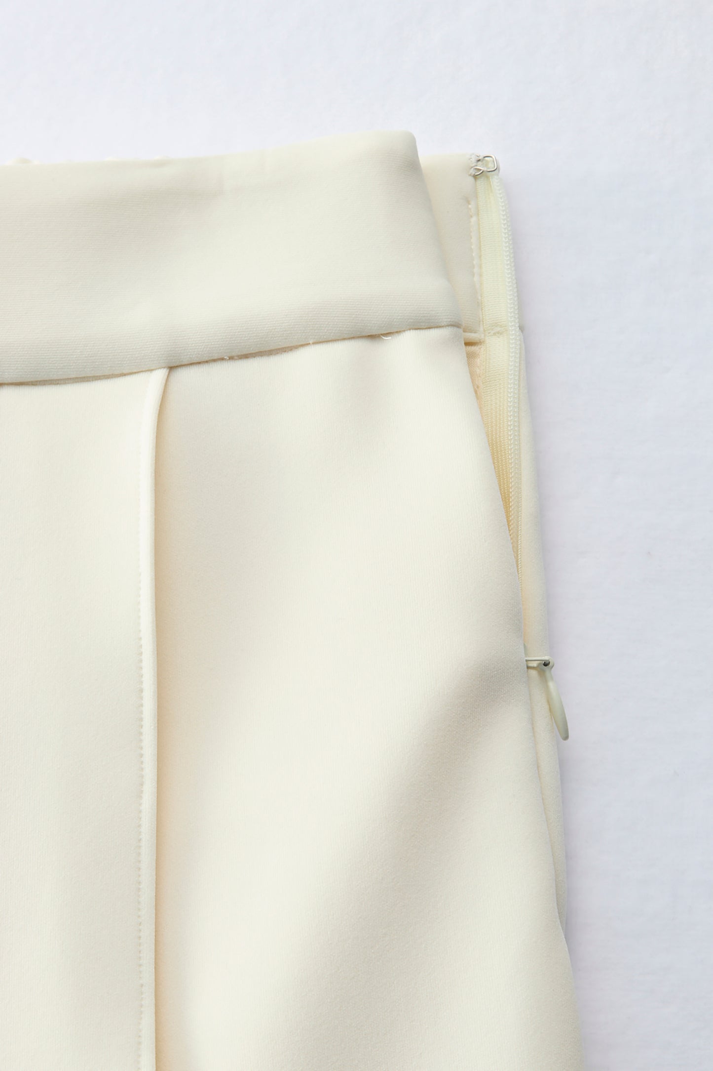 Office jersey wide pants（Ivory）