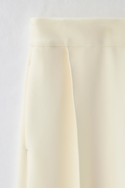 Office jersey wide pants（Ivory）