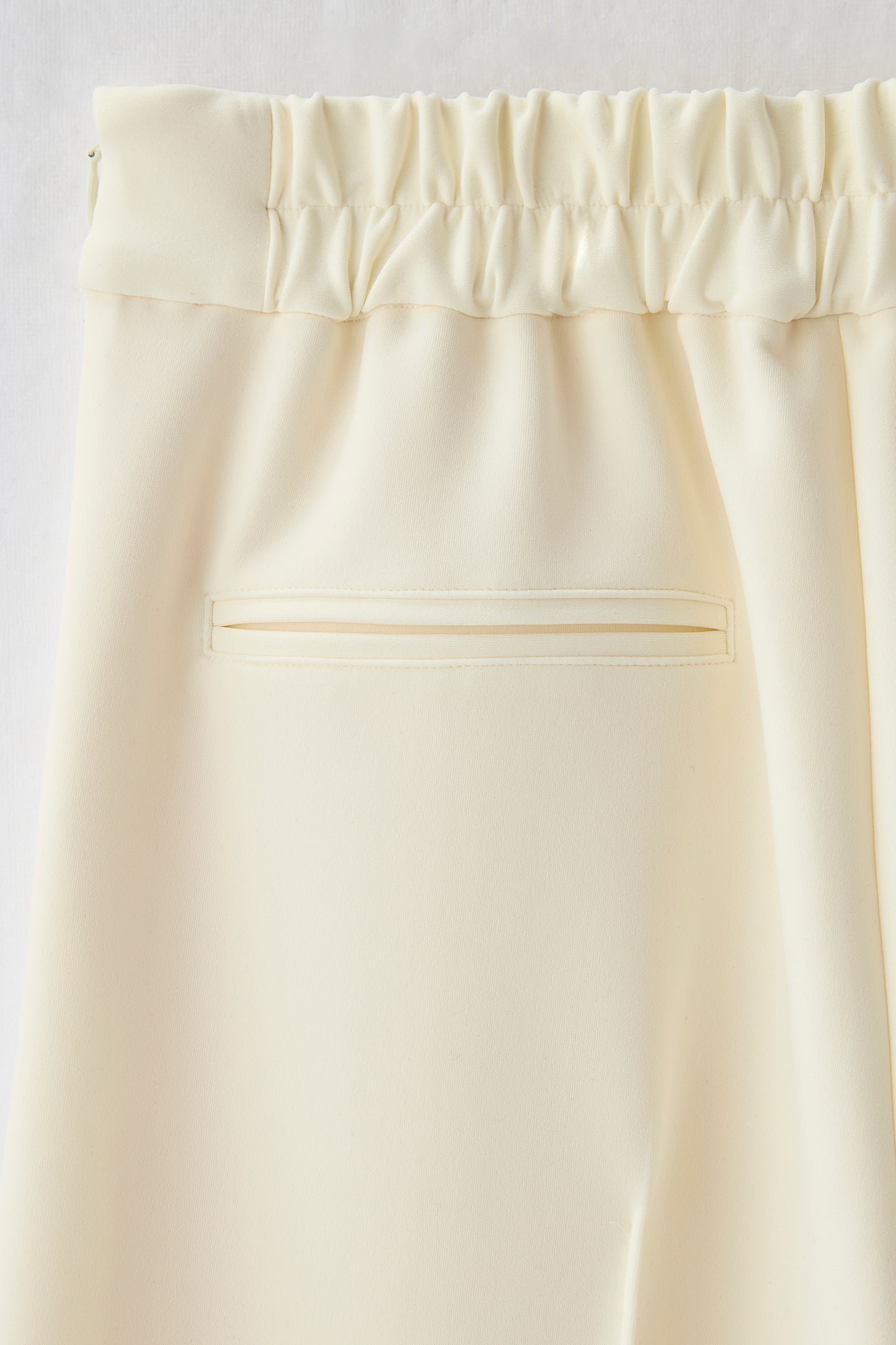 Office jersey wide pants（Ivory）