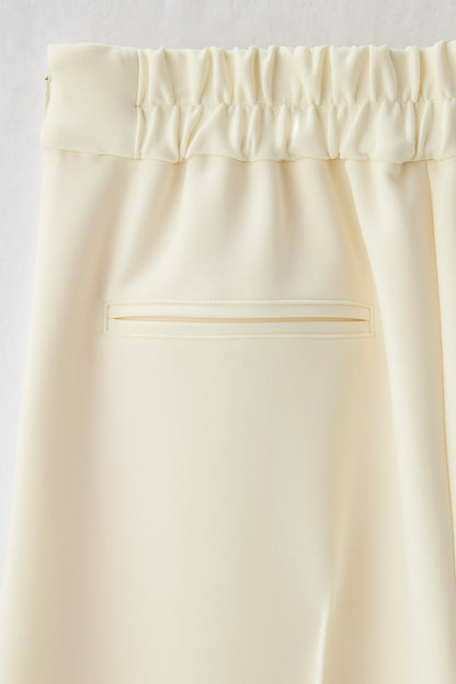 Office jersey wide pants（Ivory）