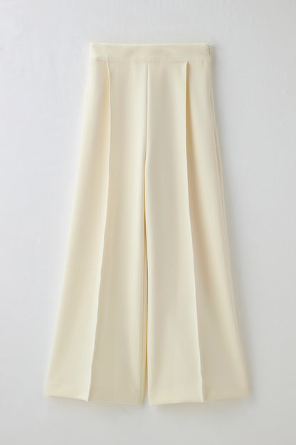 Office jersey wide pants（Ivory）