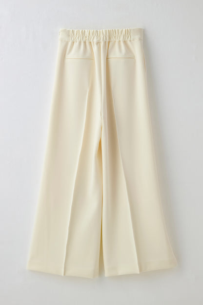 Office jersey wide pants（Ivory）