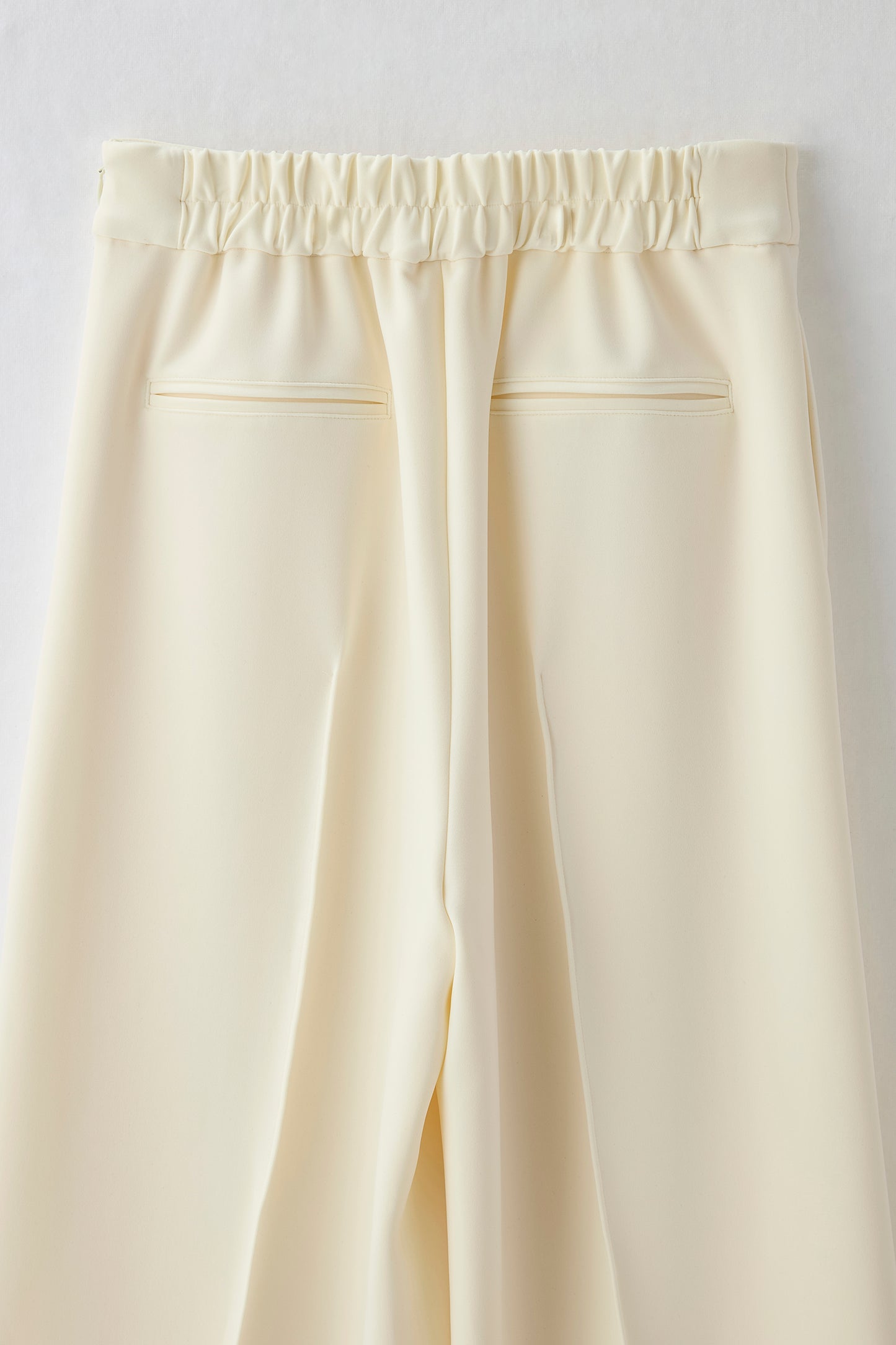 Office jersey wide pants（Ivory）