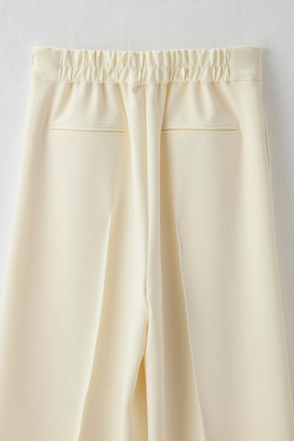 Office jersey wide pants（Ivory）