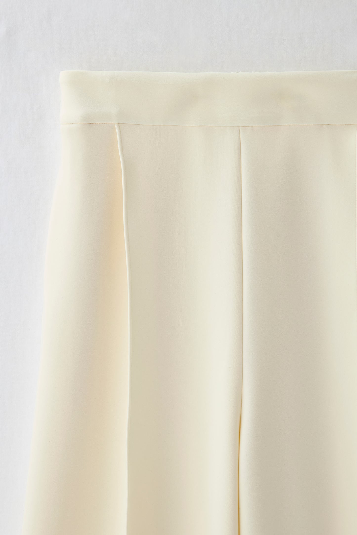 Office jersey wide pants（Ivory）