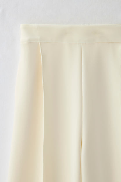 Office jersey wide pants（Ivory）