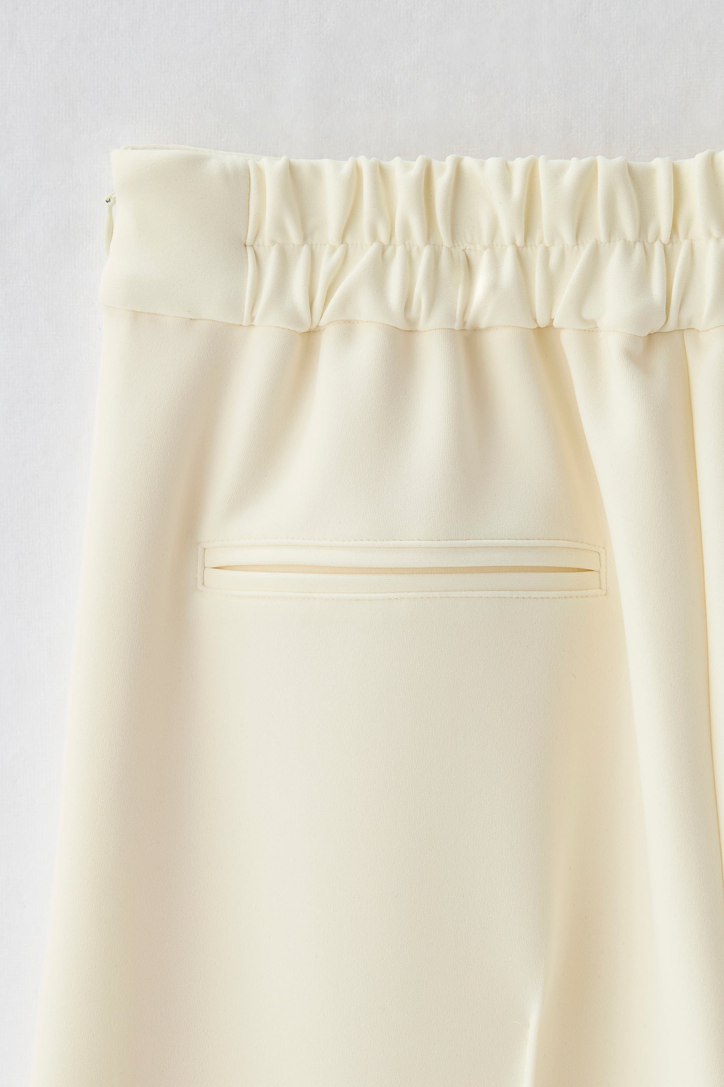 Office jersey wide pants（Ivory）