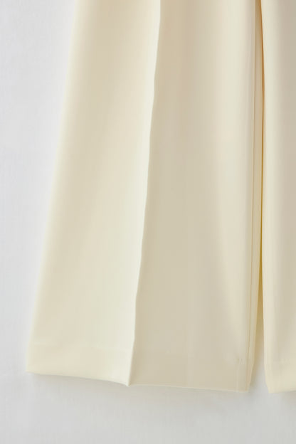 Office jersey wide pants（Ivory）