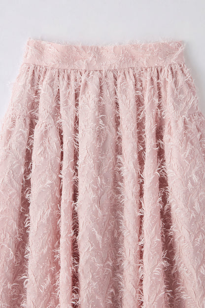 Opera gather skirt（Jacquard Pink）