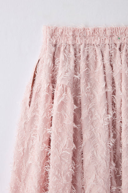 Opera gather skirt（Jacquard Pink）