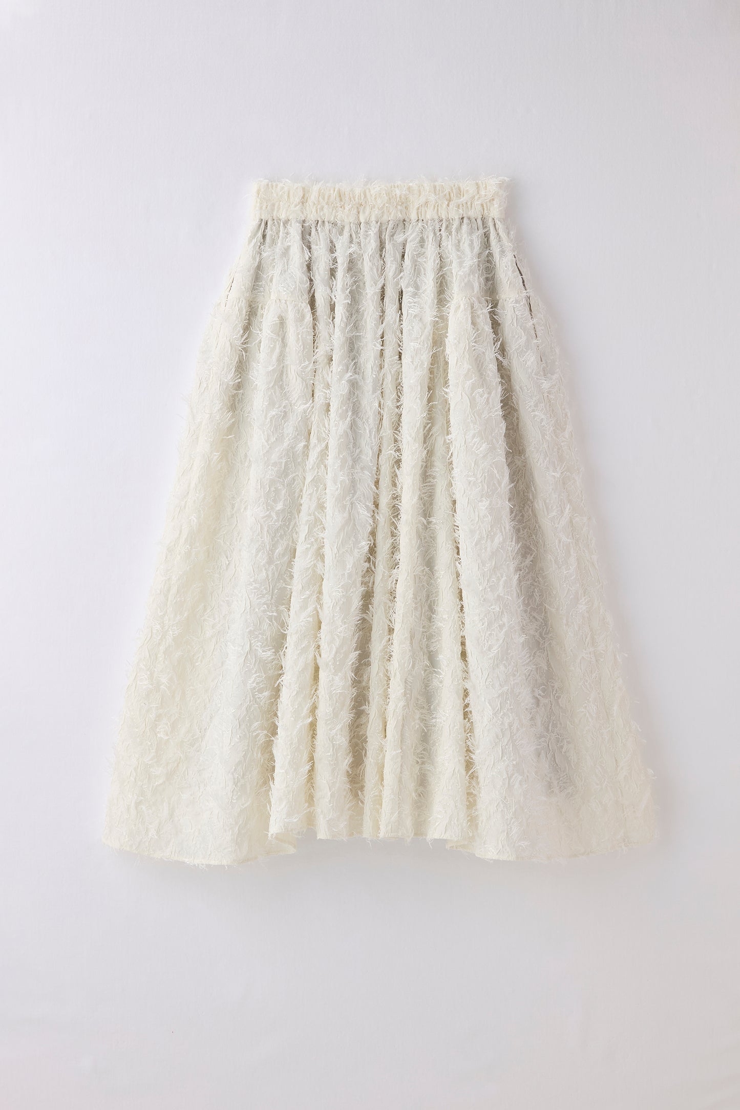 Opera gather skirt（Jacquard White）