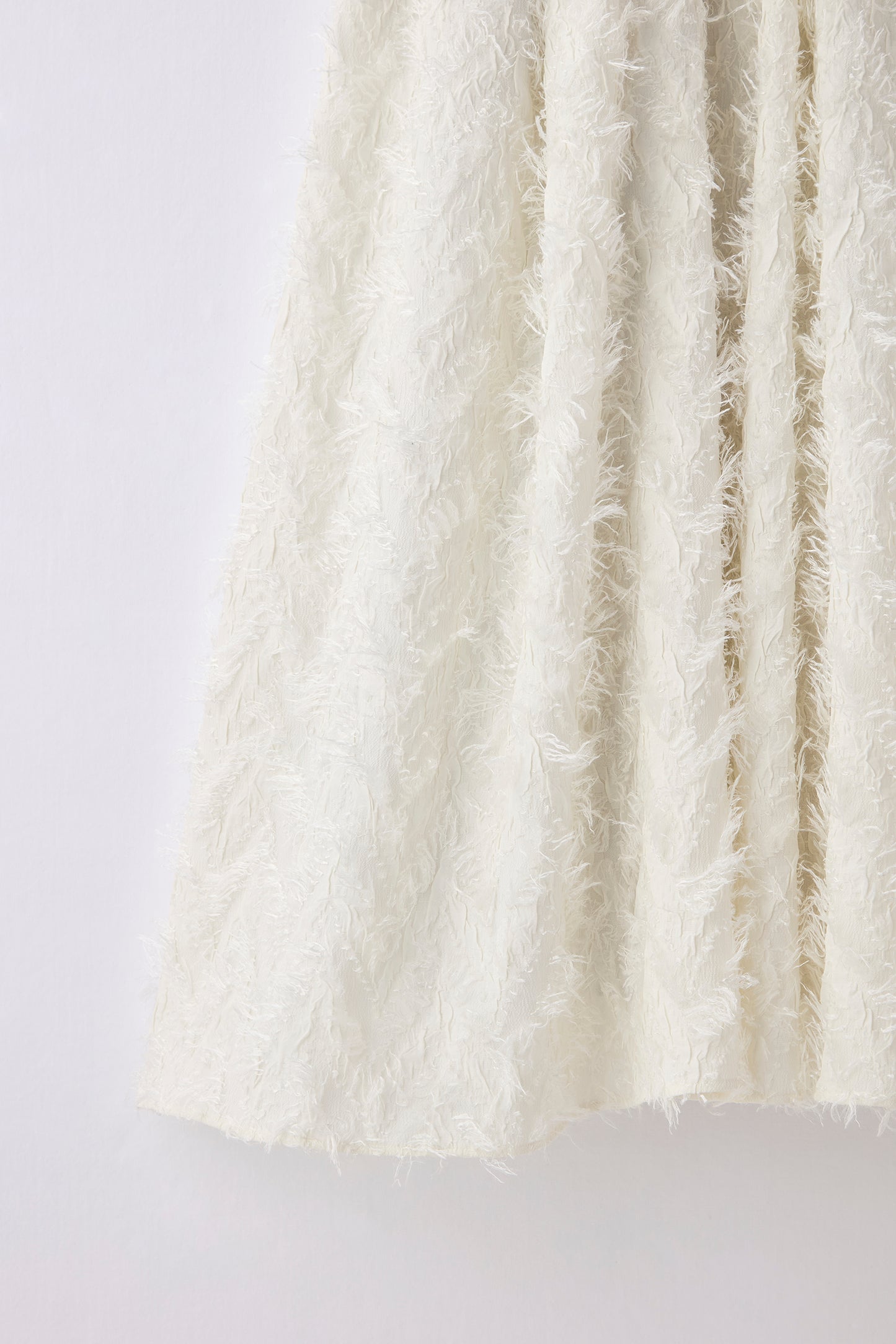 Opera gather skirt（Jacquard White）
