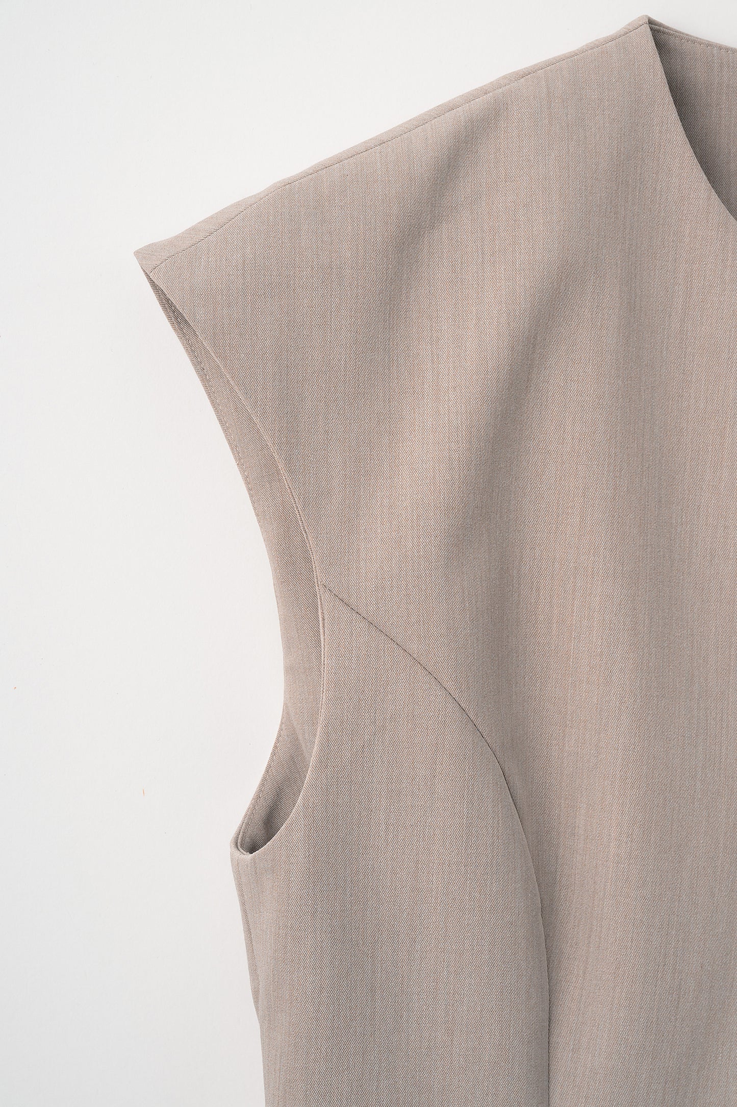 Frill smart vest(Beige)