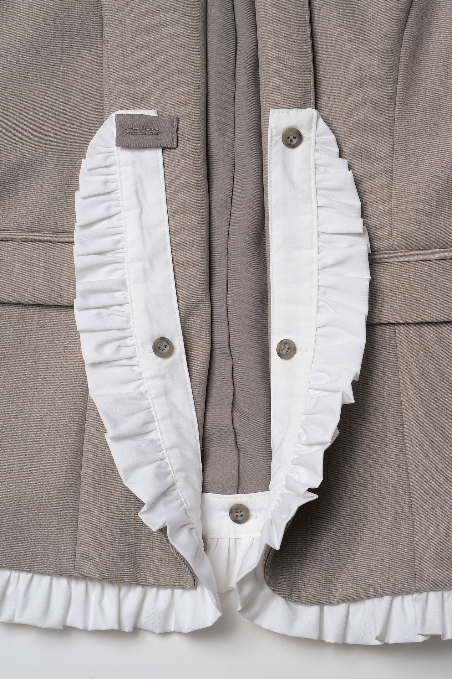 Frill smart vest(Beige)