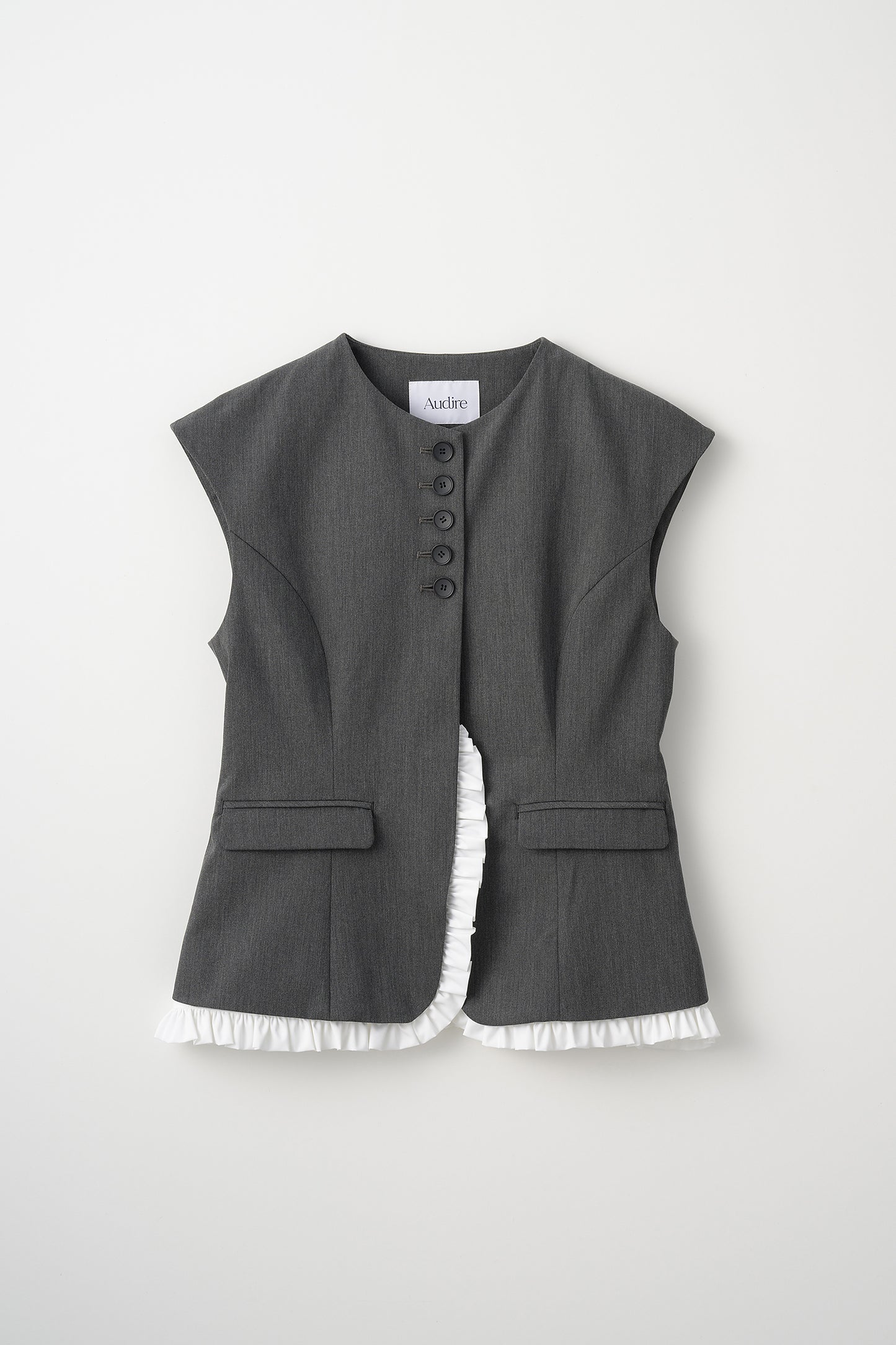 Frill smart vest(Gray)