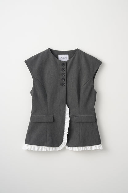 Frill smart vest(Gray)