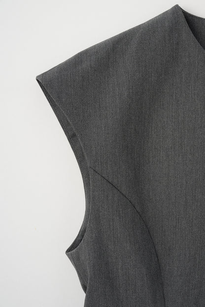 Frill smart vest(Gray)