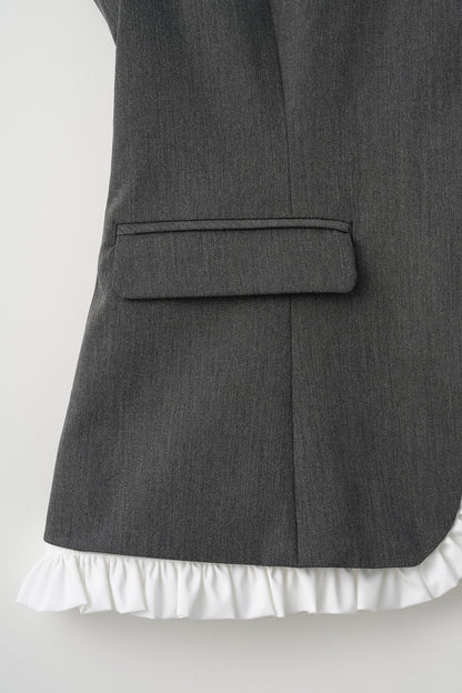 Frill smart vest(Gray)