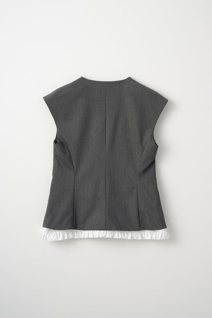 Frill smart vest(Gray)