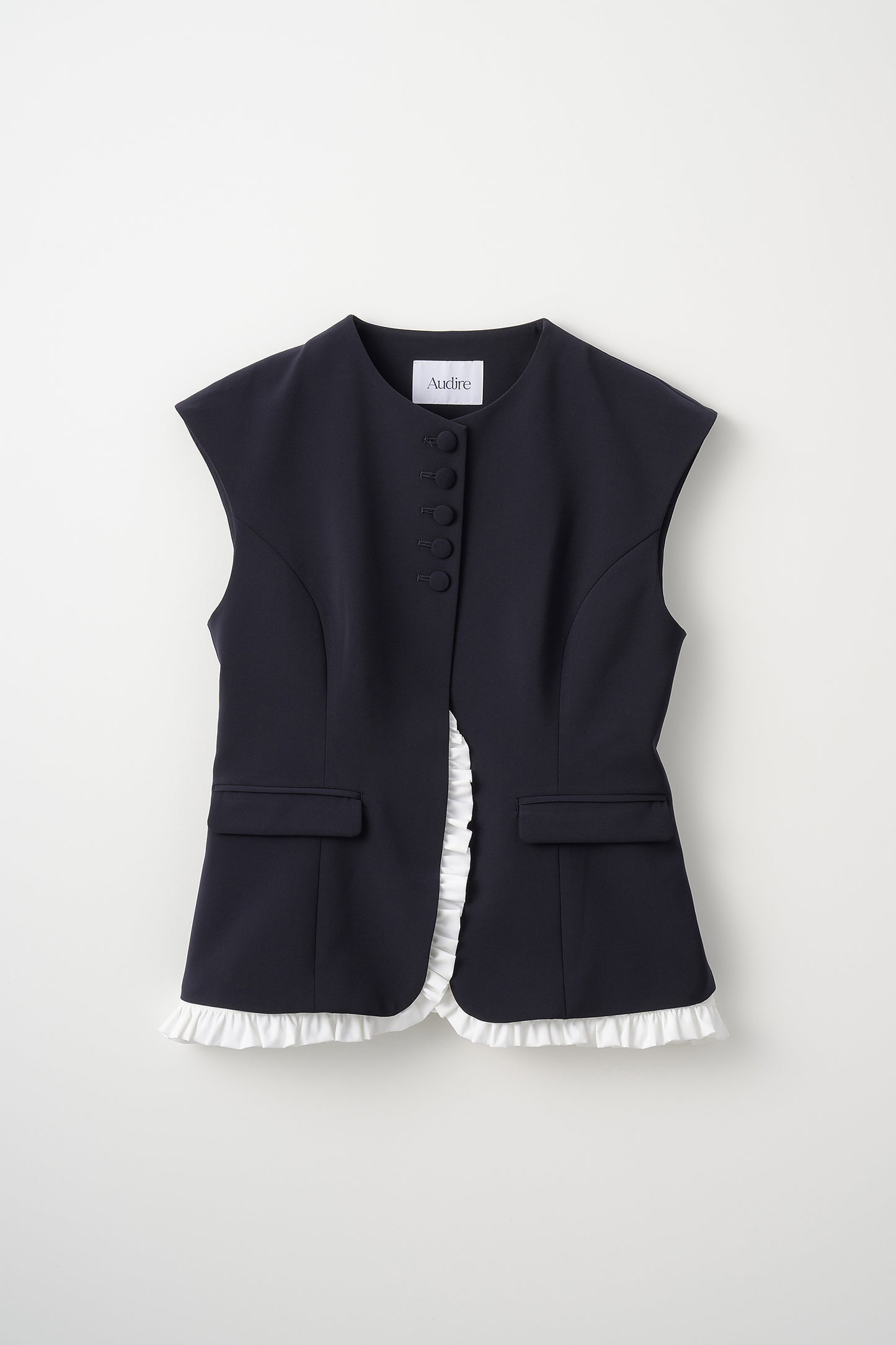 Frill smart vest(Navy)