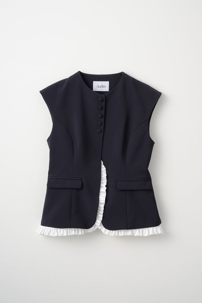 Frill smart vest(Navy)