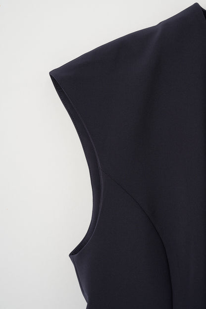 Frill smart vest(Navy)