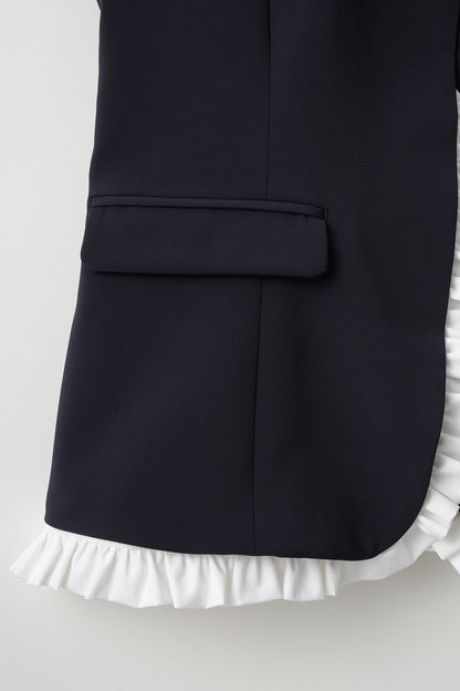 Frill smart vest(Navy)