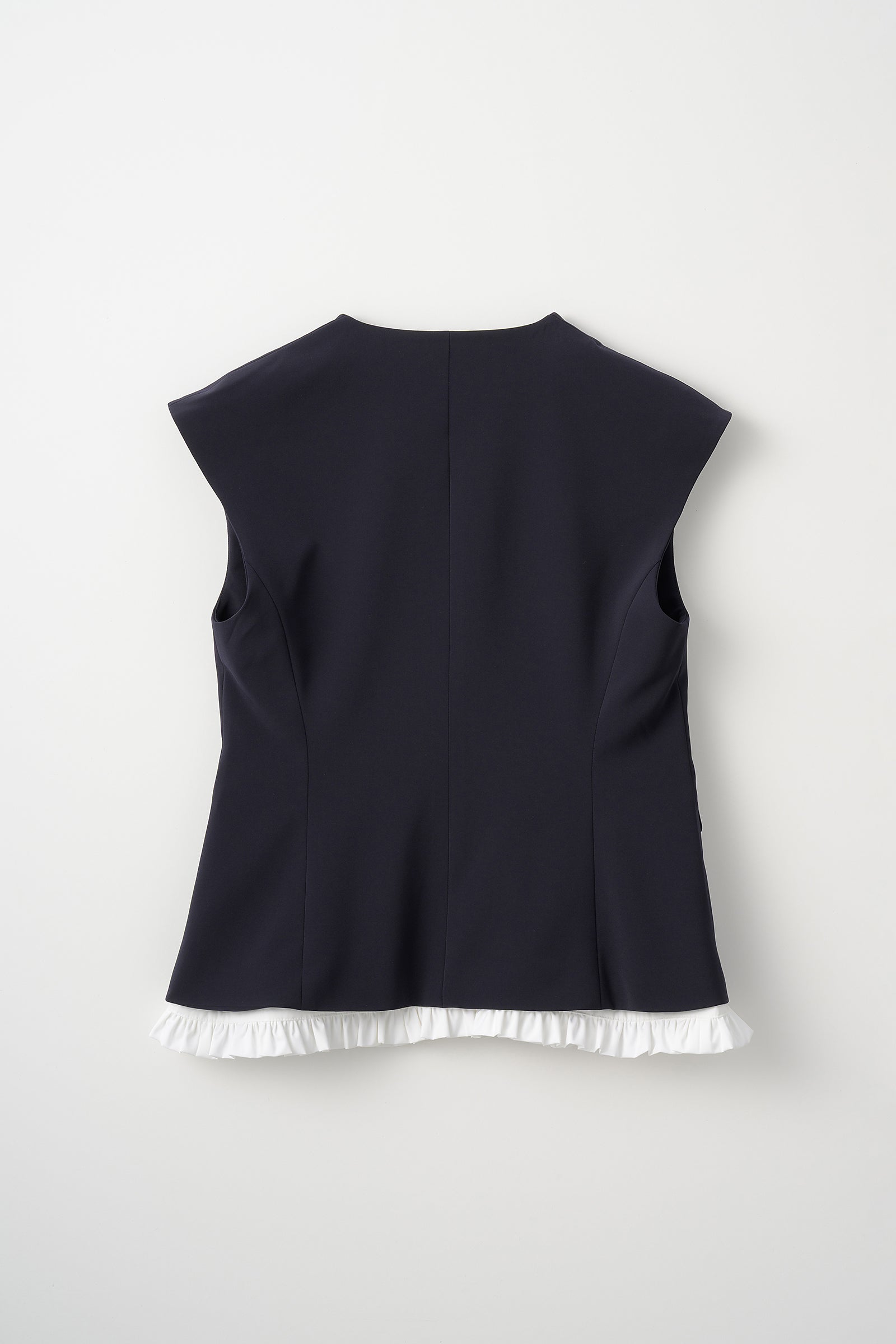 Audire アウディーレ　Frill smart vest(Navy) S Frill smart vest(Navy) – Audire