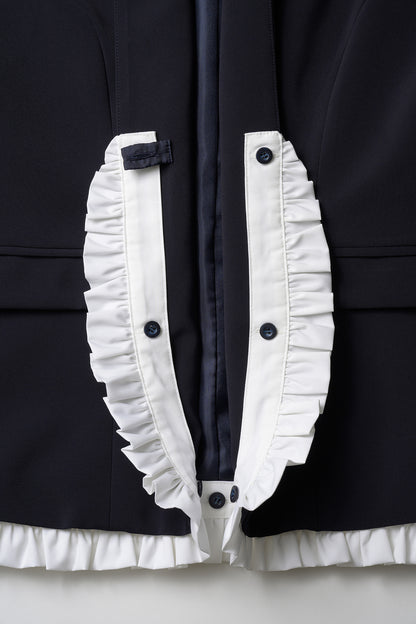 Frill smart vest(Navy)