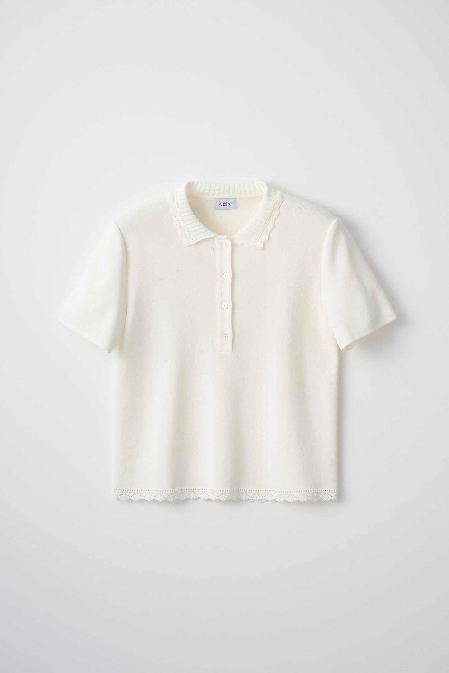 Cool knit polo(White)
