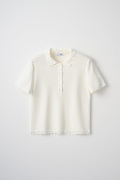 Cool knit polo(White)