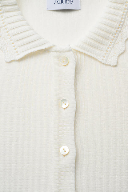 Cool knit polo(White)