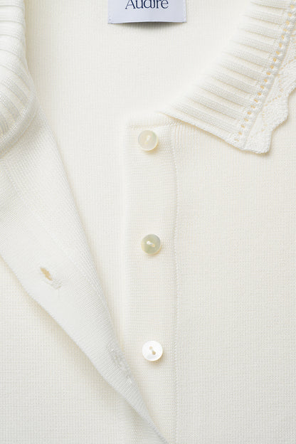 Cool knit polo(White)