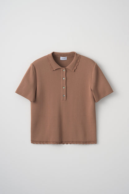 Cool knit polo(Biscuit)