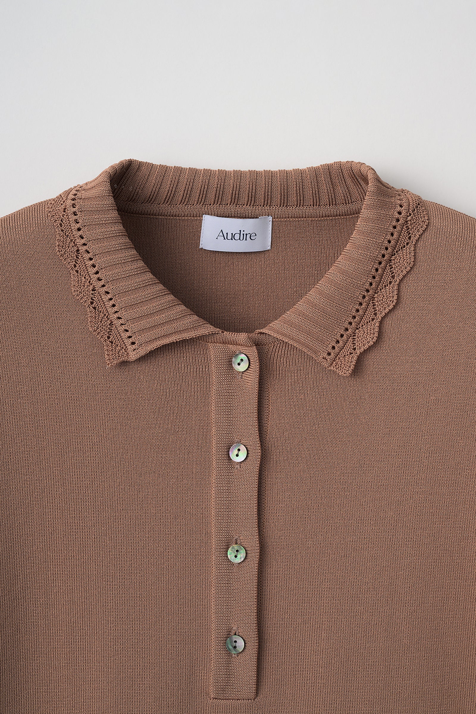 Cool knit polo(Biscuit) – Audire