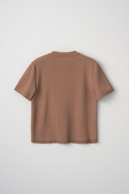 Cool knit polo(Biscuit)