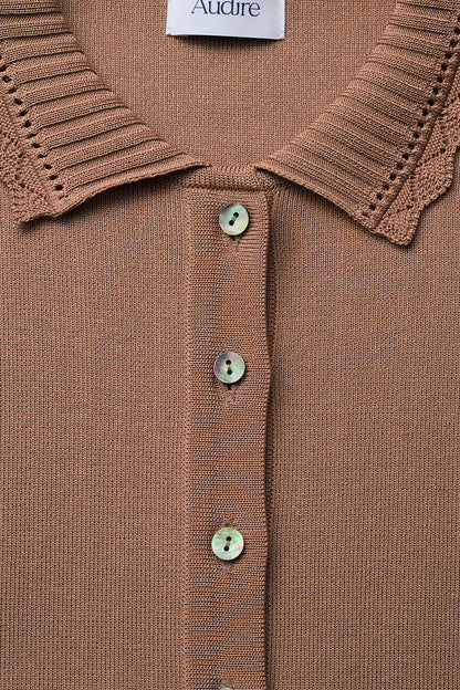 Cool knit polo(Biscuit)