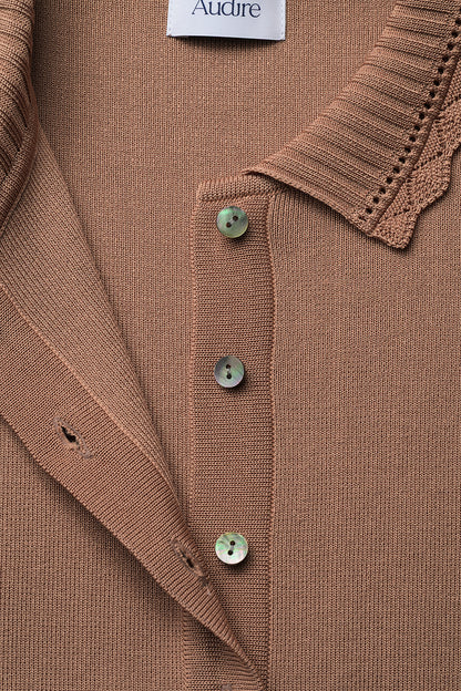 Cool knit polo(Biscuit)