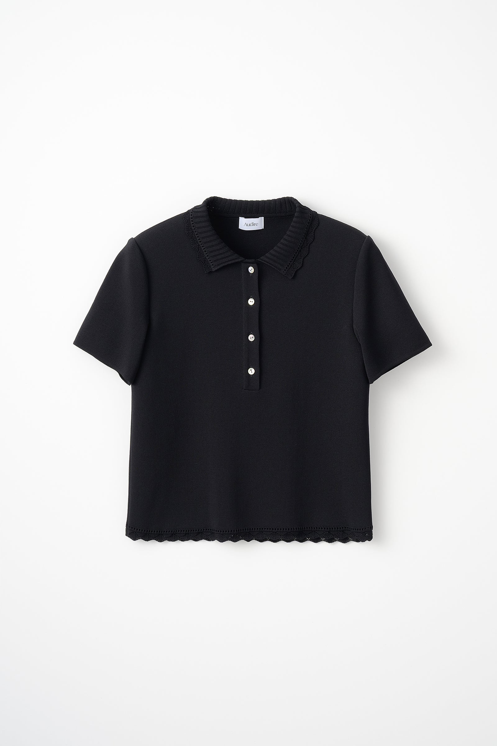 Cool knit polo(Black) – Audire