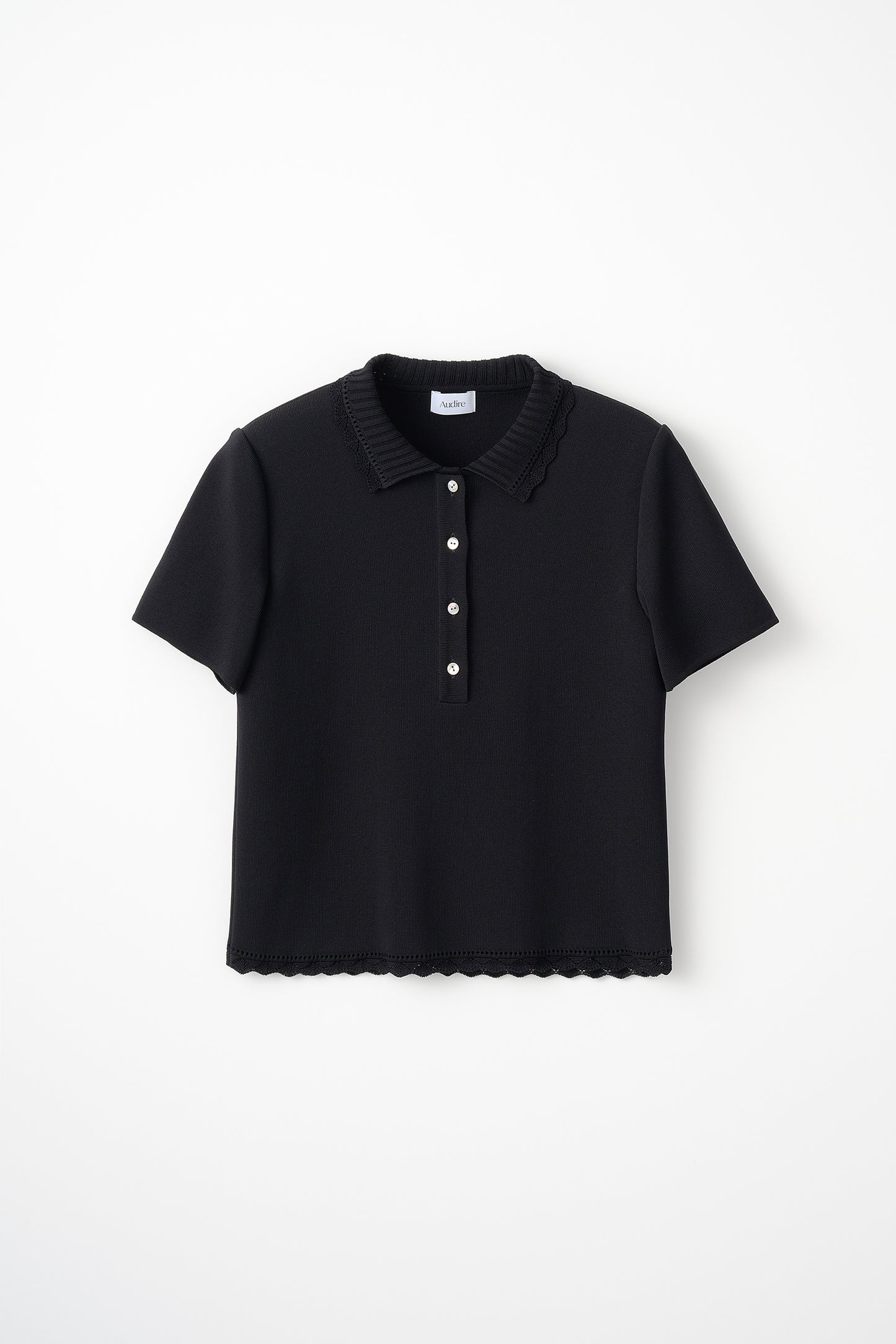 Cool knit polo(Black)