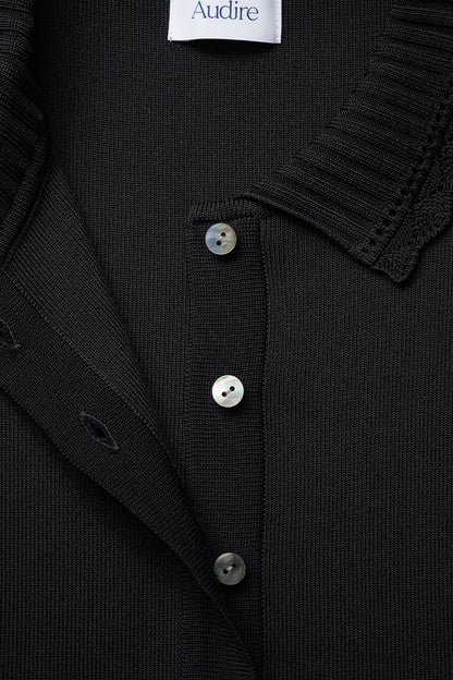 Cool knit polo(Black)