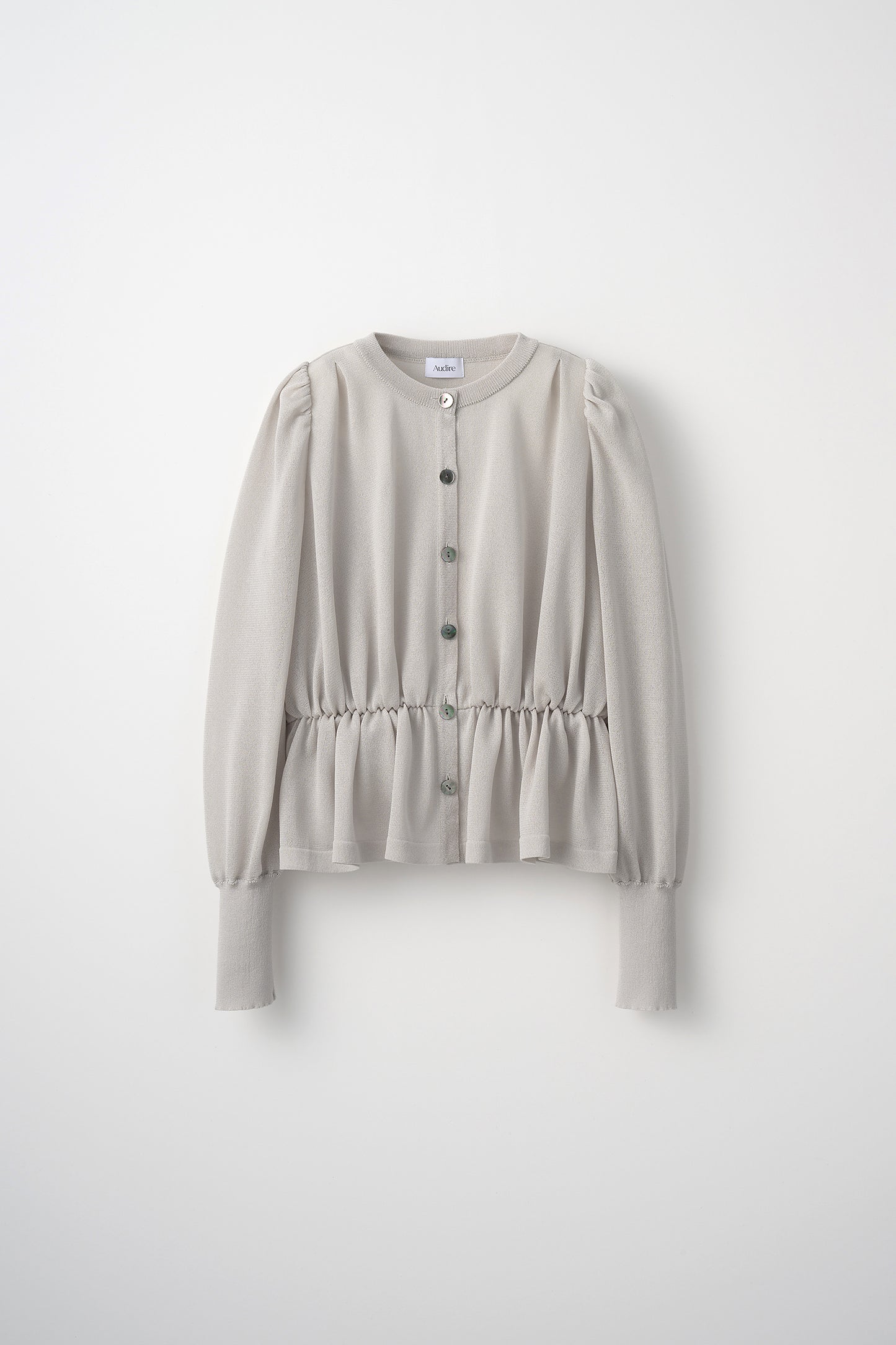Candy gather cardigan(Pale gray)