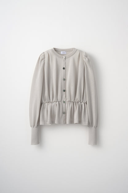 Candy gather cardigan(Pale gray)