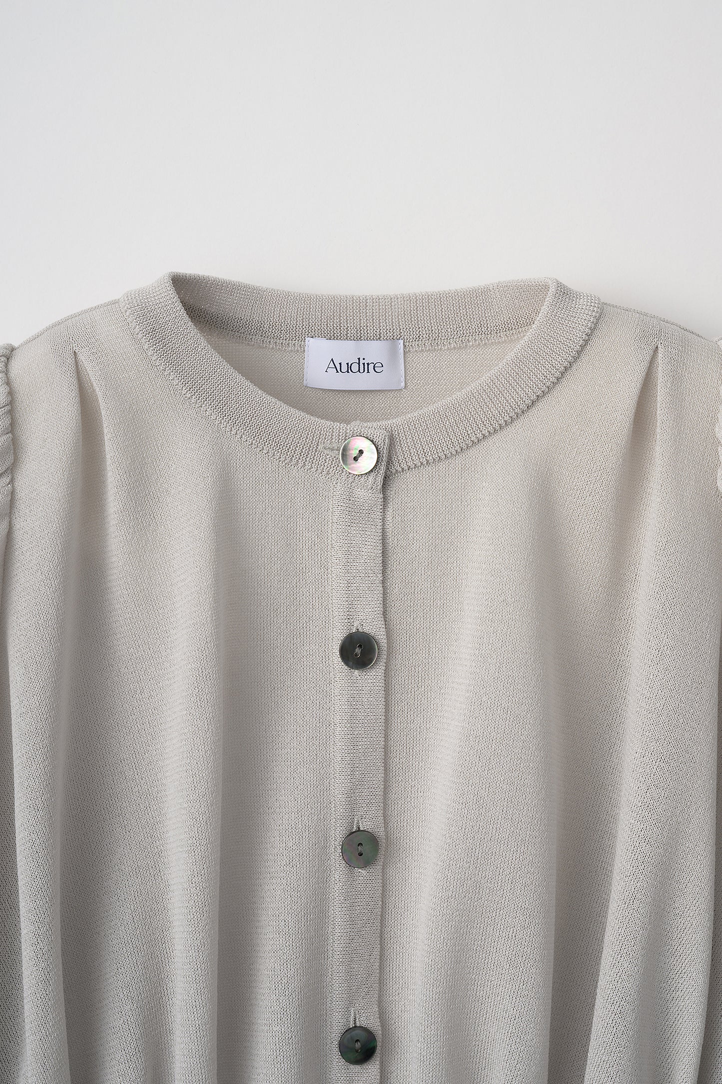 Candy gather cardigan(Pale gray)