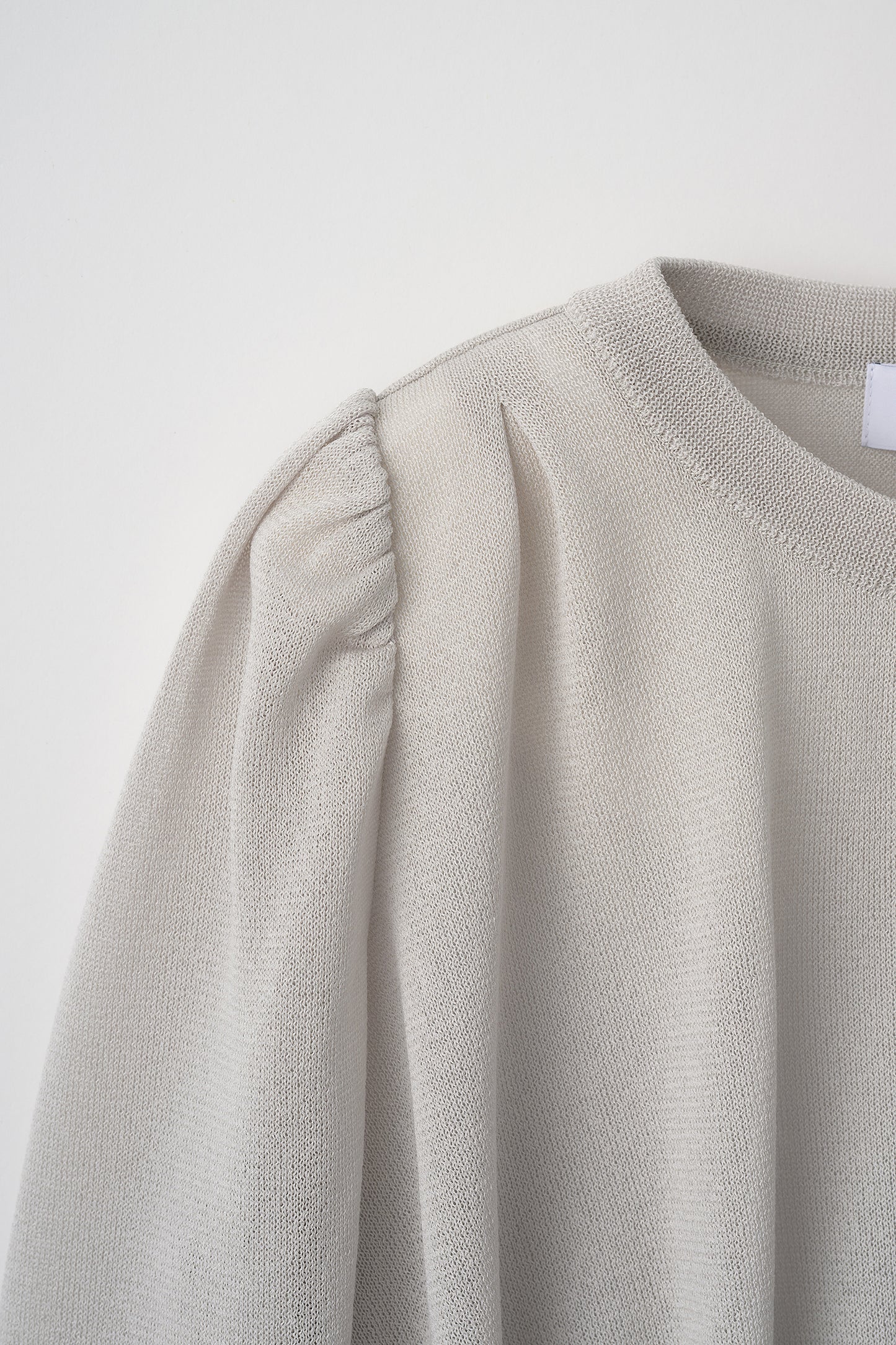 Candy gather cardigan(Pale gray)