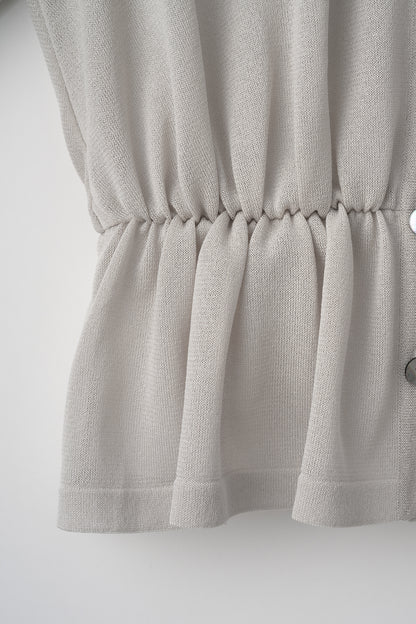 Candy gather cardigan(Pale gray)