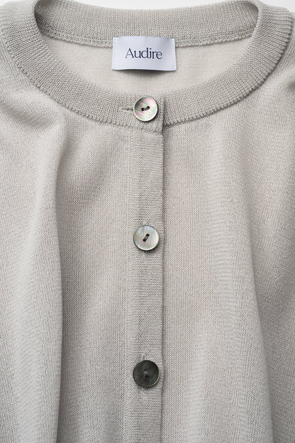 Candy gather cardigan(Pale gray)