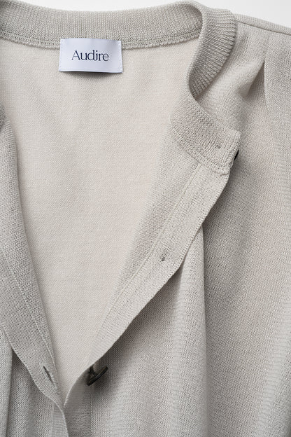 Candy gather cardigan(Pale gray)