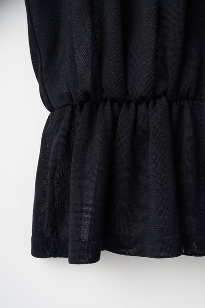 Candy gather cardigan(Dark navy)